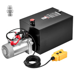 VEVOR 20 Quart Hydraulic Pump, Single Acting Hydraulic Power Unit, 3200 PSI Max Relief Pressure, 0.91 GPM Flow Rate