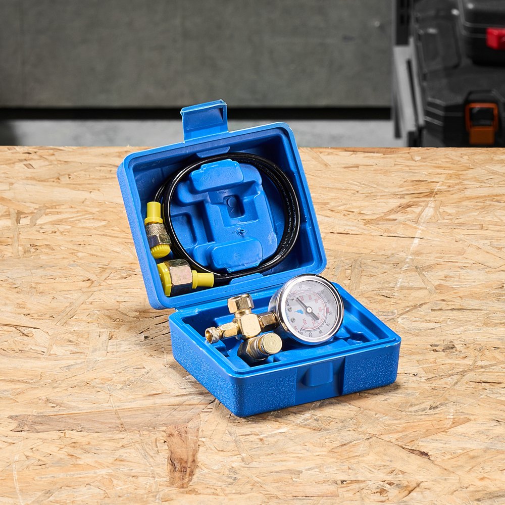 VEVOR Hydraulic Nitrogen Accumulator Charging Kit, 0-1420 PSI Nitrogen Fill Kit, Pressure Test System with 1 Pressure