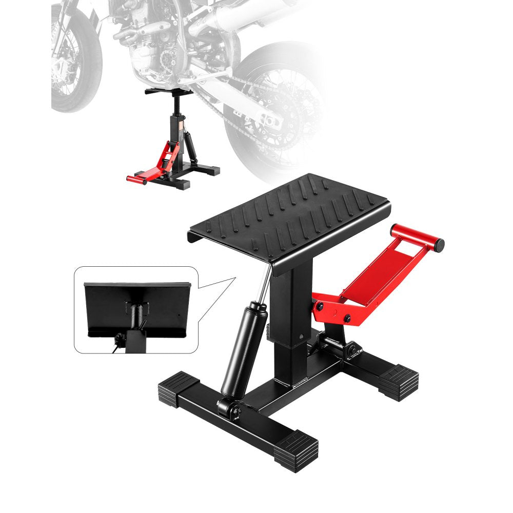 VEVOR Dirt Bike Lift Stand, Motorcycle Jack Lift Stand 1200lbs Capacity and Hydraulic Lift Operation, Hoist Table