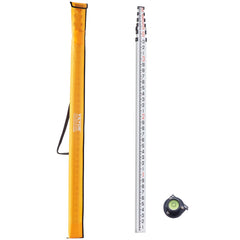 VEVOR Aluminum Grade Rod, 18-Feet/10ths 6 Sections Telescopic Measuring Rod,Double-Sided Scale 1/10ft Leveling Rod