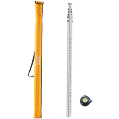 VEVOR Aluminum Grade Rod, 20-Feet/10ths 6 Sections Telescopic Measuring Rod,Double-Sided Scale 1/10ft Leveling Rod