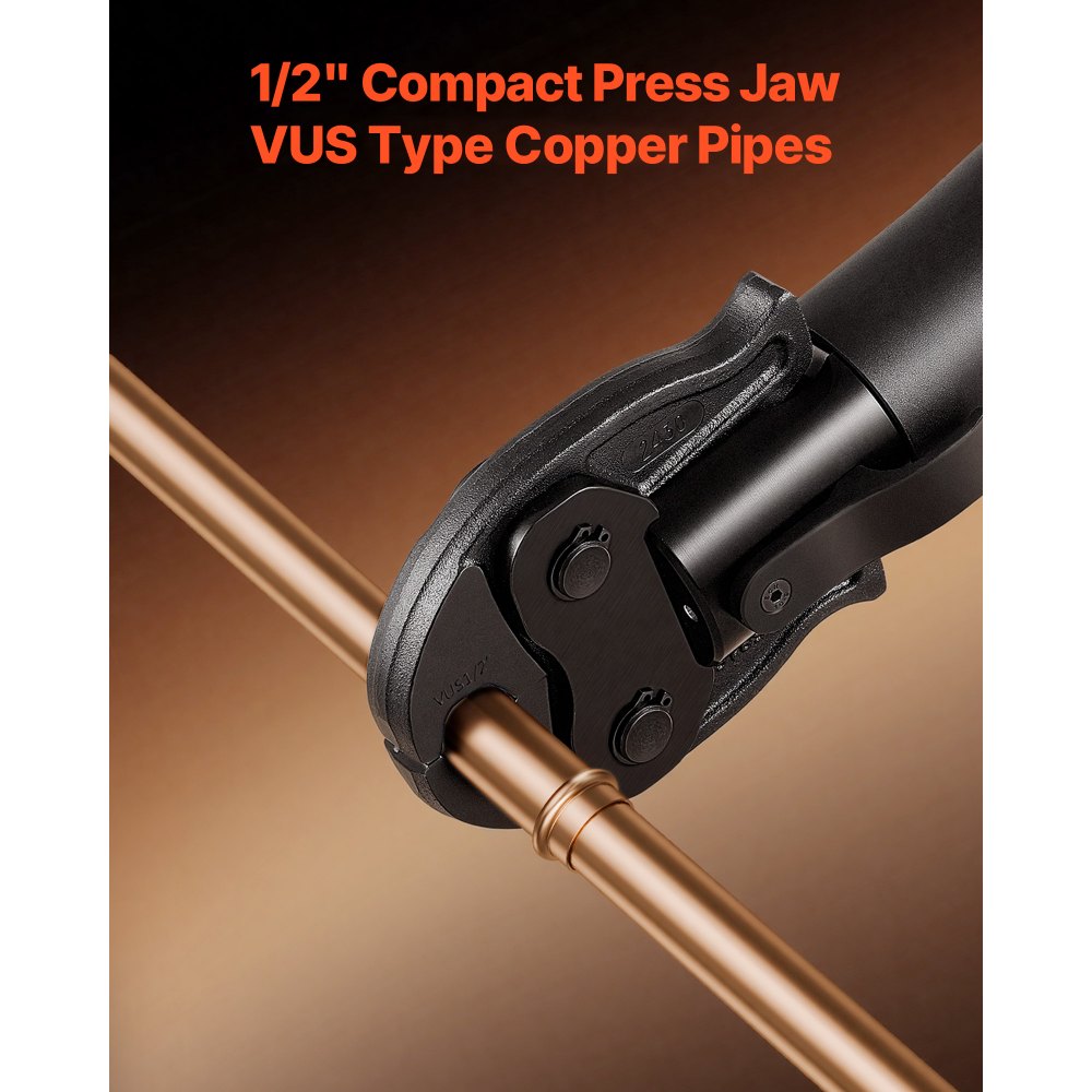VEVOR 1/2" Press Jaw for 24KN Compact Series Press Tools, 52 HRC Hardened Steel Pressing Jaw - Compatible with ProPress