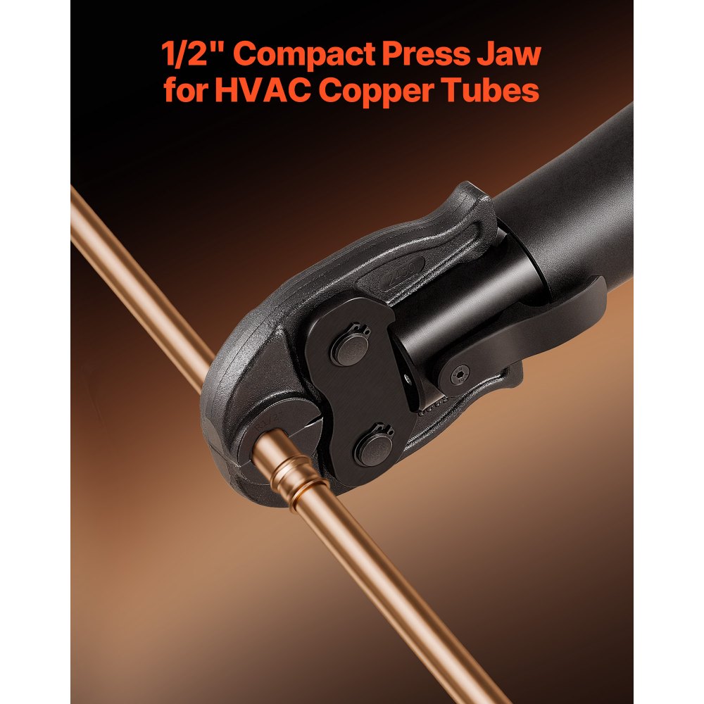 VEVOR 1/2" Press Jaw for Compact Series Press Tools, 52 HRC Hardened Steel Pressing Jaw for High Pressure HVAC/R