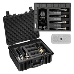 VEVOR Hard Pistol Case, Heavy Duty Hard Gun Case with XPE Foam Interior, Waterproof Pistol Storage Box with