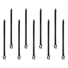 VEVOR Chain Link Fence Extensions, 9 Packs 27.4" Extension Height, Galvanized Post Extender for 1.3" to 1.5" Top of