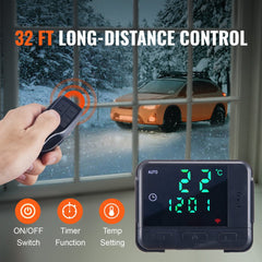 VEVOR 8 KW Diesel Air Heater, Bluetooth App Control All-in-one Diesel Heater with Automatic Altitude Adjustment, Remote