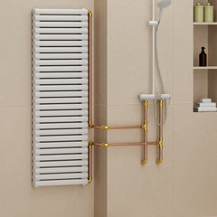 VEVOR Pipe Fittings, 1/2" 25PCS (10xStraight, 10xElbows, 5xTees) Brass Pipe Fittings, Push-Fit Pipe Connector Brass Air