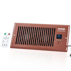 VEVOR Register Booster Fan, Quiet Vent Booster Fan Fits 4" x 10" Register Holes, with Remote Control and Thermostat
