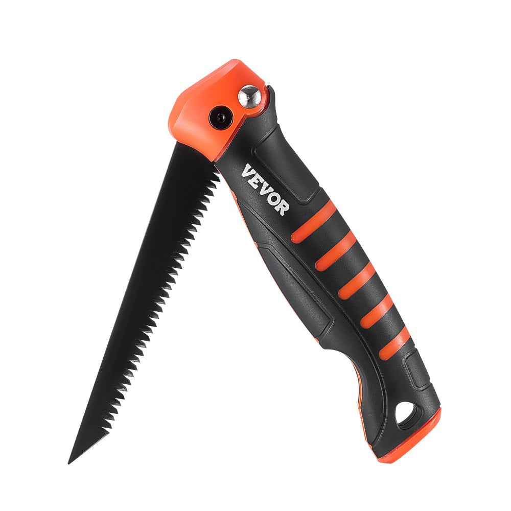 VEVOR Folding Jab Saw, 5 in Foldable Jab Saw with Soft Grip Handle, Folding Drywall Saw with Triple Ground Teeth and