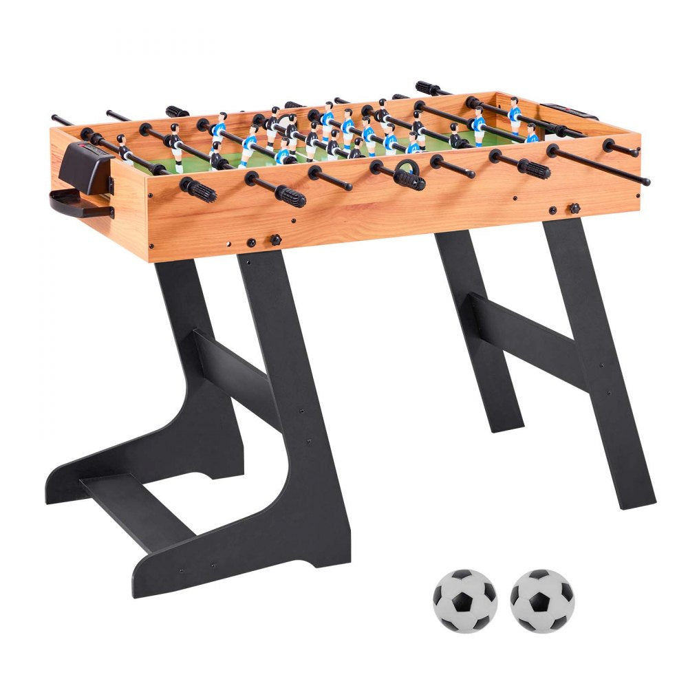 VEVOR Folding Foosball Table, 42 inch Standard Size Table, Indoor Full Size Foosball Tables for Home, Family, and Game