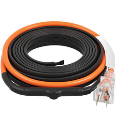 VEVOR Self-Regulating Pipe Heating Cable, 15FT 5W/FT Heat Tape for Pipes Freeze Protection, Water Pipe Heat Cable with