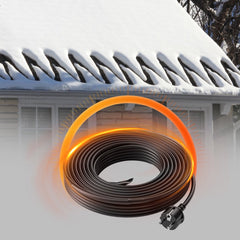 VEVOR Self-Regulating Pipe Heating Cable, 30FT 5W/FT Heat Tape for Pipes, Roof Snow Melting De-icing, Gutter and Pipe