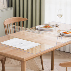 VEVOR Plastic Table Cover, 40 x 60 Inch 2.0 mm Thick Clear Table Protector, Rectangle PVC Desk Mat, Waterproof & Easy