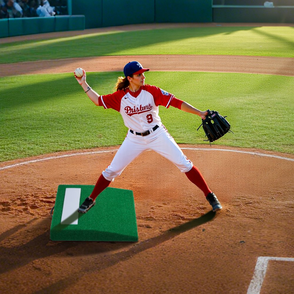 VEVOR Pitching Mound, Portable Baseball Pitcher's Mound, 31 in Indoor Outdoor Pitching Practice and Training Equipment