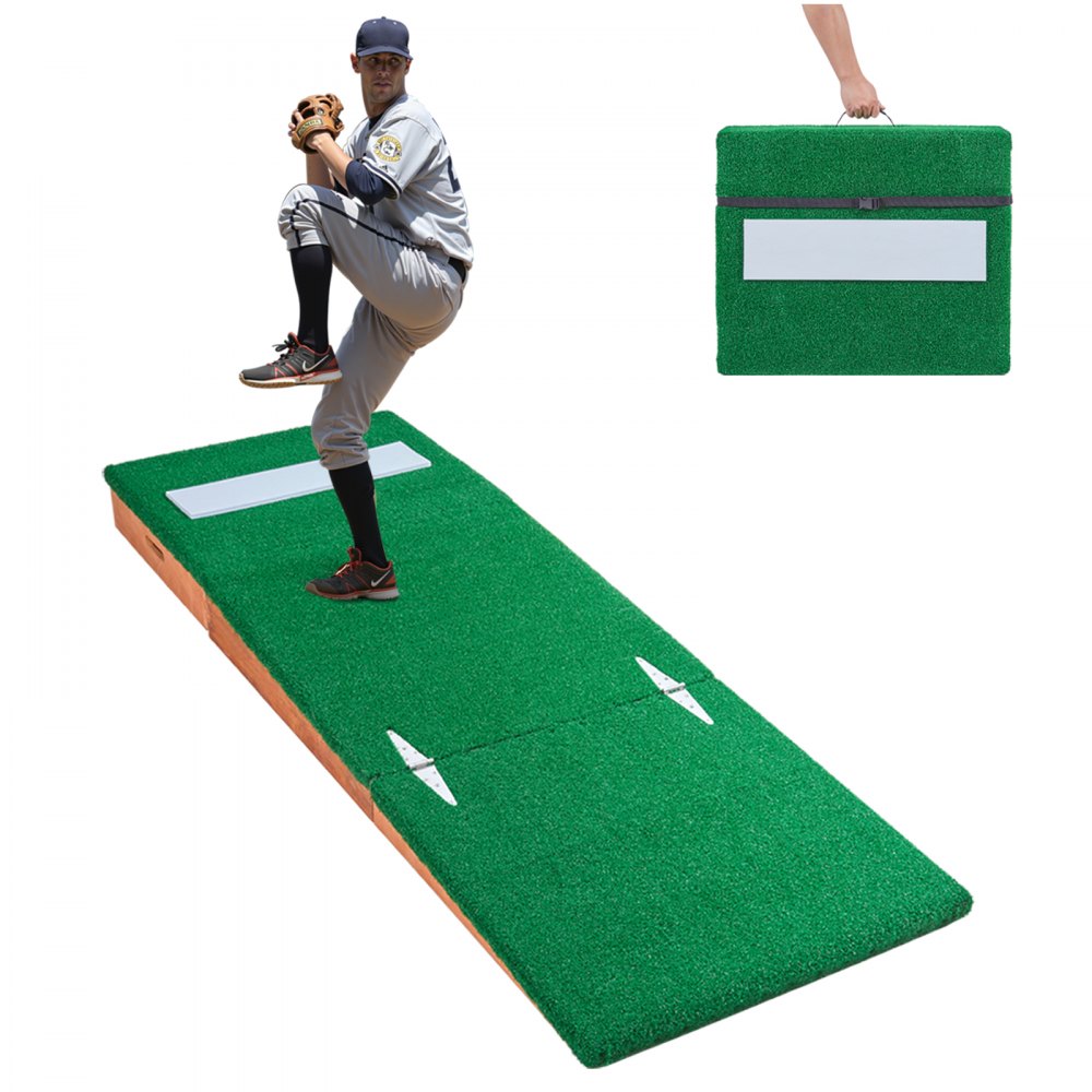 VEVOR Pitching Mound, Portable Baseball Pitcher's Mound, 85 in Indoor Outdoor Pitching Practice and Training Equipment