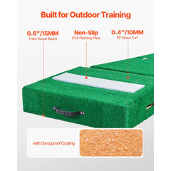 VEVOR Pitching Mound, Portable Baseball Pitcher's Mound, 77 in IIndoor Outdoor Pitching Practice and Training