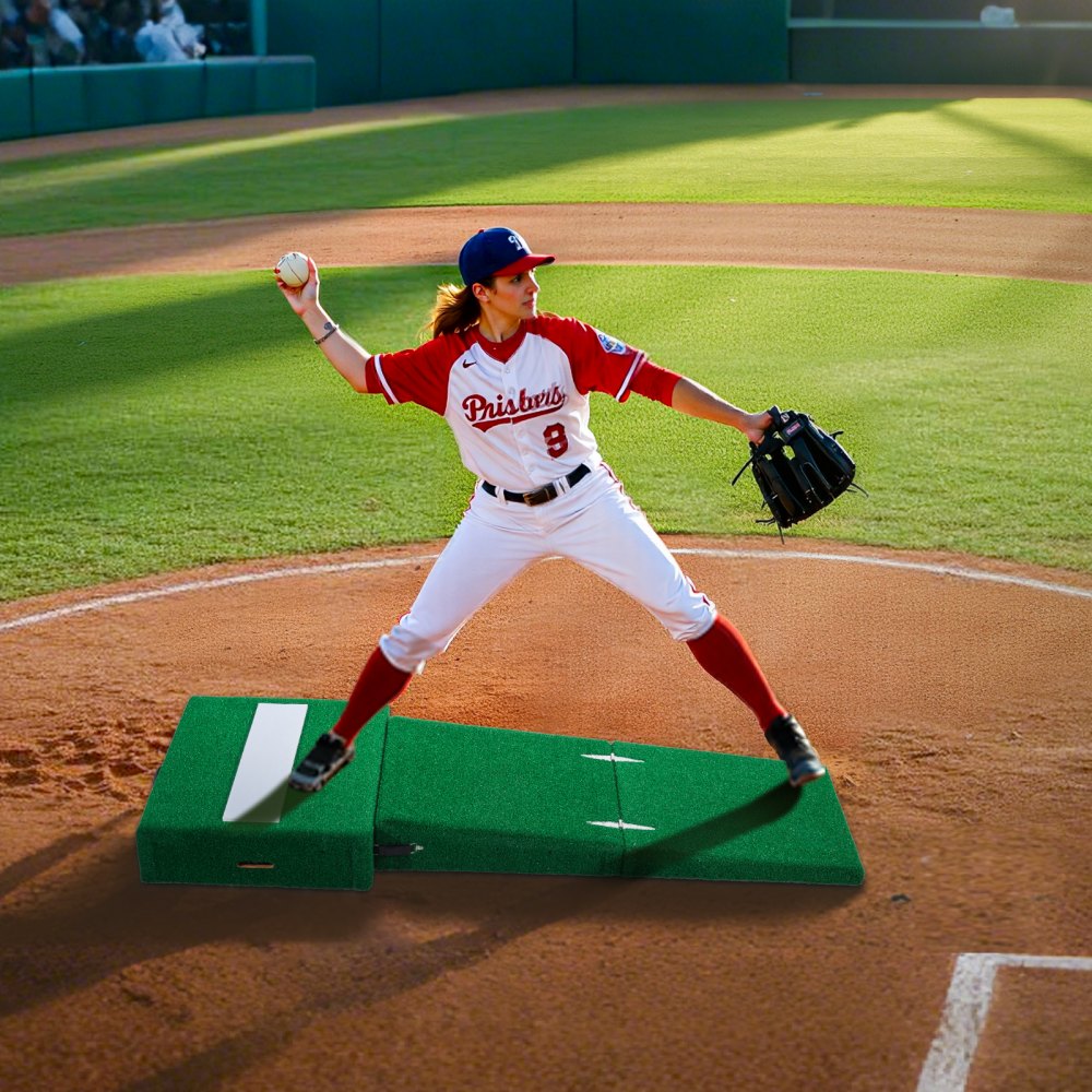 VEVOR Pitching Mound, Portable Baseball Pitcher's Mound, 77 in IIndoor Outdoor Pitching Practice and Training