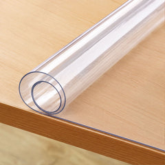 VEVOR Clear Table Cover Protector, 36" x 72" Rectangle Table Cover, 1.5 mm Thick PVC Plastic Tablecloth, Waterproof