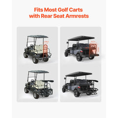VEVOR Golf Cart Rear Seat Bag Holder, 27.8 x 16.1 x 30.9 inch, Compatible with Most Golf Carts with Rear Seat Grab Bar