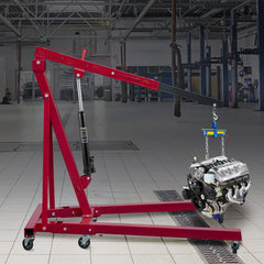 VEVOR Hydraulic Long Ram Jack, 3 Tons/6600 lbs Capacity, with Single Piston Pump and Clevis Base, Manual Cherry Picker