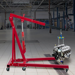 VEVOR Hydraulic Long Ram Jack, 4 Tons/8818 lbs Capacity, with Single Piston Pump and Flat Base, Manual Cherry Picker