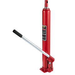 VEVOR Hydraulic Long Ram Jack, 4 Tons/8818 lbs Capacity, with Single Piston Pump and Flat Base, Manual Cherry Picker