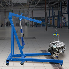VEVOR Hydraulic Long Ram Jack, 8 Tons/17363 lbs Capacity, with Single Piston Pump and Clevis Base, Manual Cherry Picker