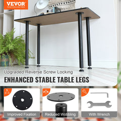 VEVOR 30 Inch Adjustable Desk Legs, Reinforced Steel Office Table Furniture legs Set of 4 for DIY, 1200 lbs Load