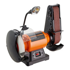 VEVOR 8 Inch Bench Grinder with 2 x28 Inch Belt Sander Combo, Bench Grinder Sander with 2.5A Induction Motor for