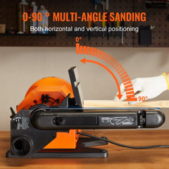VEVOR Professional Belt Sander, 6" Disc Sander and 4 x 36 in. Belt Sander with 5A Induction Motor Cast Aluminum