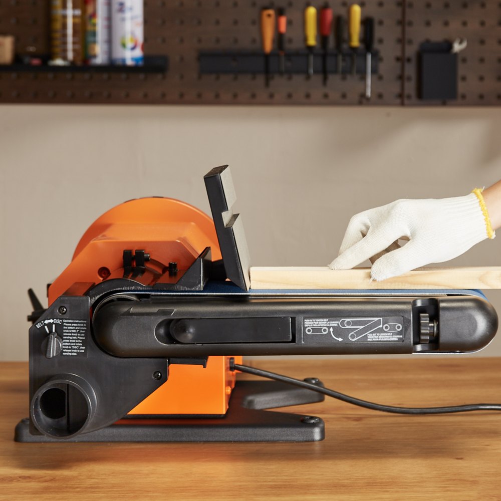 VEVOR Professional Belt Sander, 6" Disc Sander and 4 x 36 in. Belt Sander with 5A Induction Motor Cast Aluminum