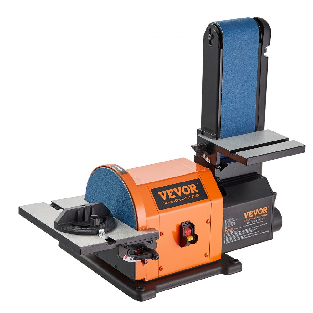 VEVOR Professional Belt Sander, 6" Disc Sander and 4 x 36 in. Belt Sander with 5A Induction Motor Cast Aluminum