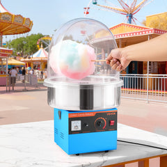 VEVOR Electric Cotton Candy Machine, 1000W Electric Floss Maker With Cover, Commercial Cotton Candy Machine w/Stainless