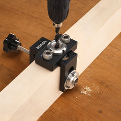 VEVOR Doweling Jig Kit, Self Centering Dowel Drill Jig for Straight Holes, Aluminum Alloy Woodworking Joints Tool with