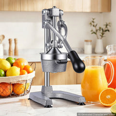 VEVOR Manual Citrus Juicer, 15" Tall Hand Press Orange Juicer, Manual Fresh Juice Extractor for Lemon Pomegranate