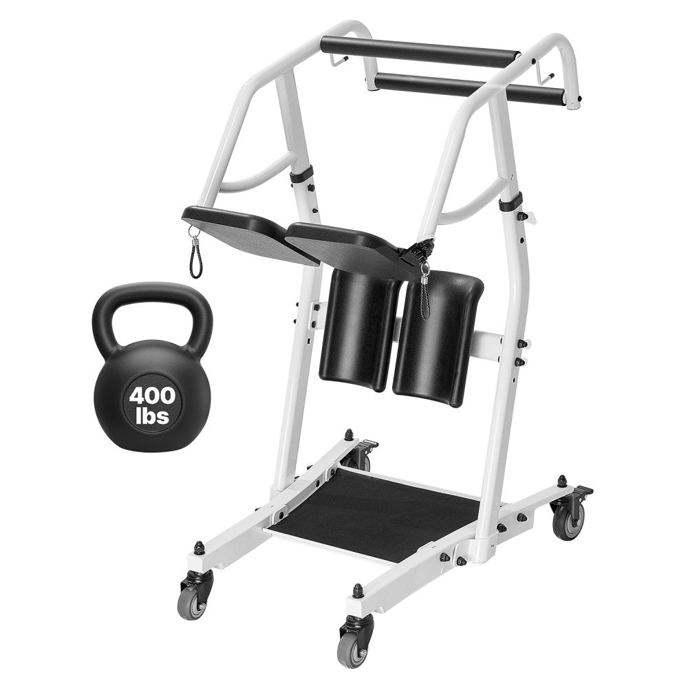 VEVOR Stand Assist Patient Lift, Easy Sit-to-Stand Transfer Chair for Seniors Disabled - with Adjustable Knee Pads, PU