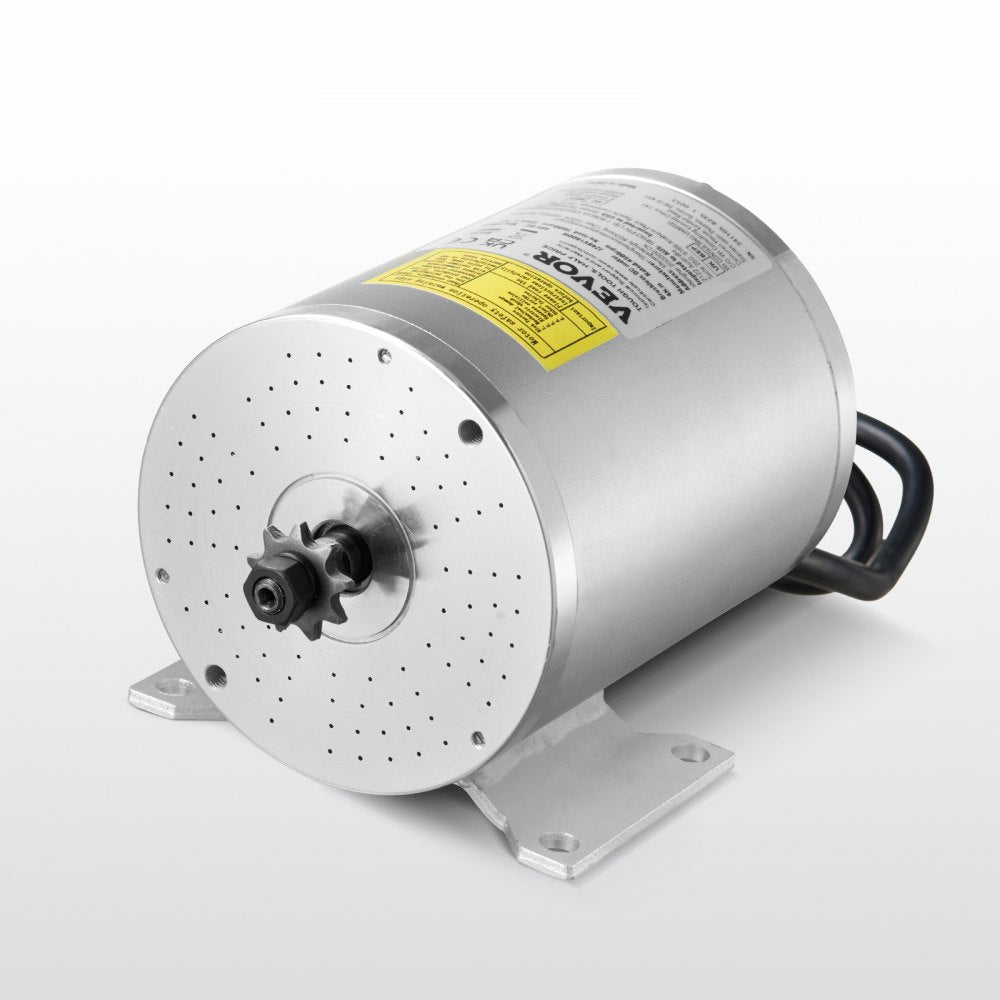 VEVOR 1800W Electric Brushless DC Motor Kit - 48V 4500rpm Motor with Upgraded Speed Controller and Throttle Grip Kit
