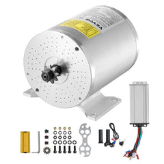 VEVOR 2000W Electric Brushless DC Motor Kit - 48V 4300rpm Motor with Upgraded Speed Controller and Throttle Grip Kit