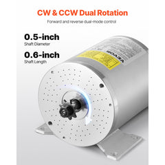 VEVOR 3000W Electric Brushless DC Motor Kit - 72V 4900rpm Motor with Upgraded Speed Controller and Throttle Grip Kit
