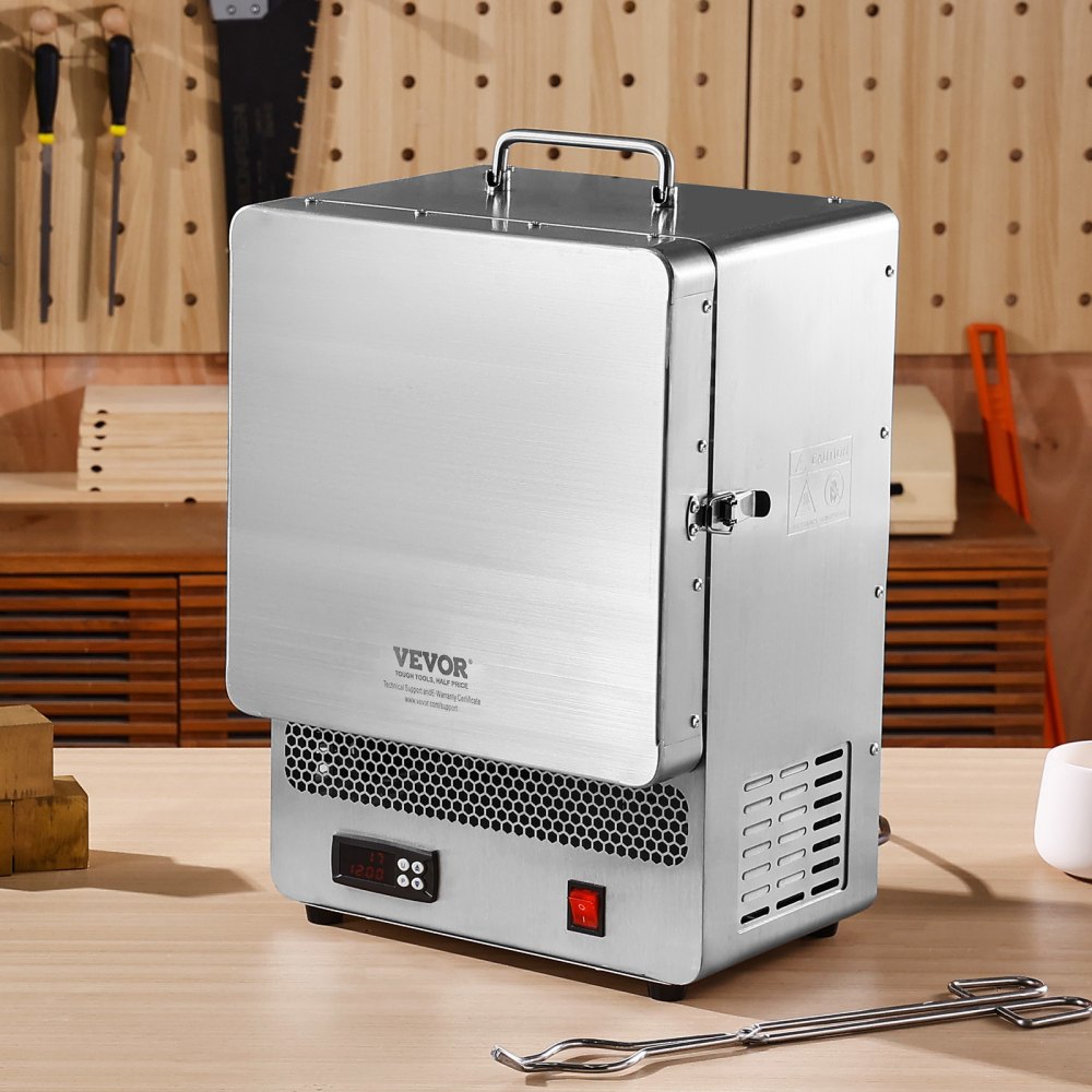 VEVOR Tabletop Kiln Melter, 1500W Electric Kiln, 2192℉ Max Temperature, Precise Control, Stainless Steel, Gold Melting