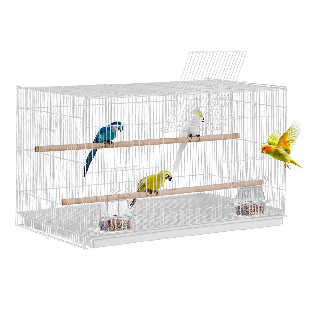 VEVOR 30-inch Flight Bird Cage, Stackable Bird Cage for Small Parrots Canaries Cockatiels Lovebirds Finches Budgies