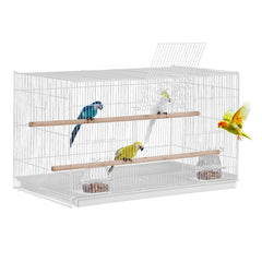 VEVOR 30-inch Flight Bird Cage, Stackable Bird Cage for Small Parrots Canaries Cockatiels Lovebirds Finches Budgies