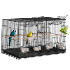 VEVOR 30-inch Flight Bird Cage, Stackable Divided Small Parakeet Cage for Parrots Canaries Cockatiels Lovebirds Finches