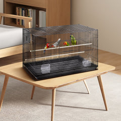VEVOR 30 inch Bird Cage, Metal Large Parakeet Cages for Cockatiels Small Parrot Budgies Lovebirds Canaries, Pet Bird