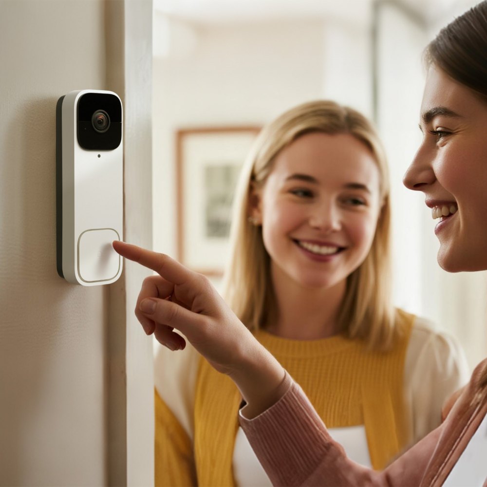 VEVOR Video Doorbell, 2K Wireless Camera Ring Doorbell Works with 170° Ultra-Wide View, 2-Way Audio, Motion Detection &