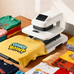 VEVOR Auto Heat Press Machine 15 x 15 inch T-Shirt Press Machine White, Auto Release and Adjustable Pressure, Digital