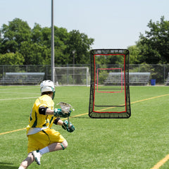 VEVOR Lacrosse Rebounder for Backyard, 4x7 Ft Volleyball Bounce Back Net, Pitchback Throwback Baseball Softball Return