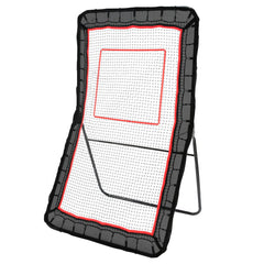 VEVOR Lacrosse Rebounder for Backyard, 4x7 Ft Volleyball Bounce Back Net, Pitchback Throwback Baseball Softball Return