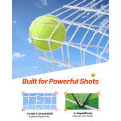 VEVOR Lacrosse Goal, 6' x 6' Lacrosse Net, Portable Lacrosse Goal with Carry Bag, Fiberglass Rod Backyard Lacrosse