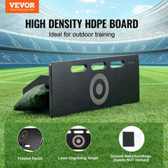 VEVOR Soccer Rebounder Board, 32"X12" Portable Soccer Wall with 2 Angles Rebound, Foldable HDPE Kickback Rebound Board